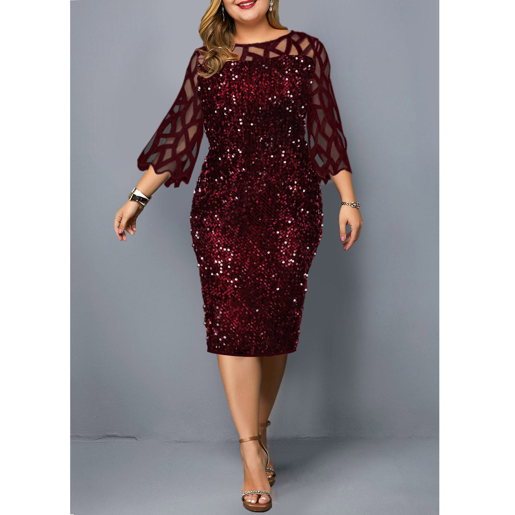 PROPCM Plus Size Women' Summer Dress Elegant Sequin Birthday Party Dresses For Women Casual Wedding Evening Outfits 5XL, Th2150506-black
PROPCM Plus Size Women' Summer Dress Elegant Sequin Birthday Party Dresses For Women Casual Wedding Evening Outfits 5XL, Th2150506-black