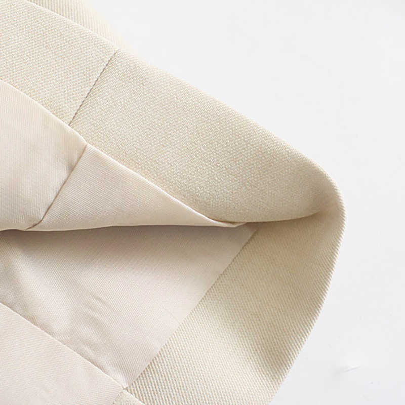 Wixra Women Casual Business Double Breasted Blazer Coat Long Sleeve Pockets Female OL Chic Tops 210930