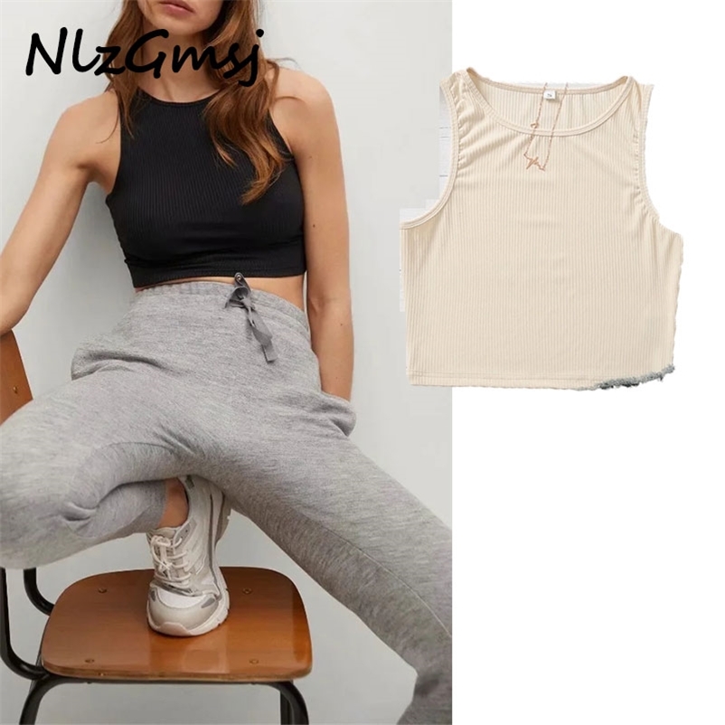 Tank Women Fashion O Neck Ribbing Design Short Summer Clothes Solid Tops 04 210628, As picture
Tank Women Fashion O Neck Ribbing Design Short Summer Clothes Solid Tops 04 210628, As picture