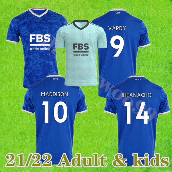 21 22 Leicester soccer jerseys 2021 2022 CITY VARDY MADDISON TIELEMANS NDIDI camiseta de fútbol men Kits+kids kits maillot de football shirt top
21 22 Leicester soccer jerseys 2021 2022 CITY VARDY MADDISON TIELEMANS NDIDI camiseta de fútbol men Kits+kids kits maillot de football shirt top