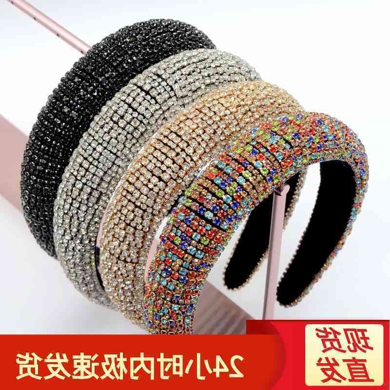 band Ins full sponge Korean hairband Baroque headband wide edge water drill Hairband
band Ins full sponge Korean hairband Baroque headband wide edge water drill Hairband