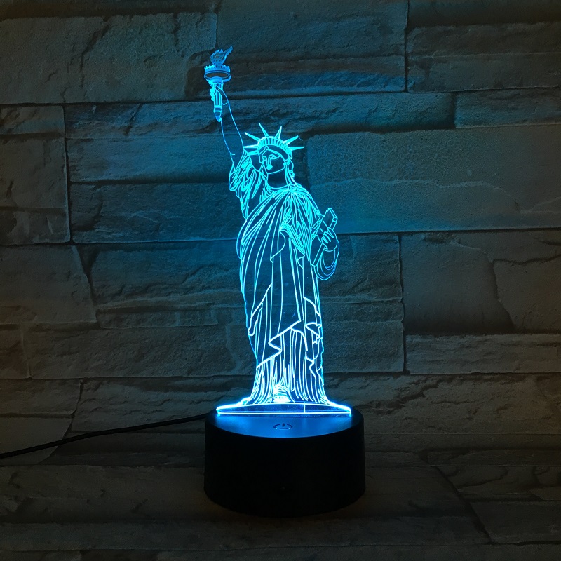 Kids Night Light LED Acrylic 3D Landmark Lamp Statue Of Liberty Nightlight Color Changing Atmosphere Decoration Child Friends Birthday Gift
Kids Night Light LED Acrylic 3D Landmark Lamp Statue Of Liberty Nightlight Color Changing Atmosphere Decoration Child Friends Birthday Gift