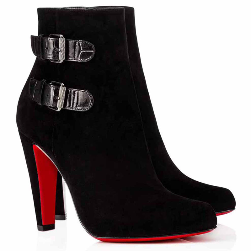 Fashion Elegant Women Red Bottom Boots Black Genuine Leather Communa Ankle Bootes Lady Thick Heels Party Dress Winter Luxury pumps Designer
Fashion Elegant Women Red Bottom Boots Black Genuine Leather Communa Ankle Bootes Lady Thick Heels Party Dress Winter Luxury pumps Designer
