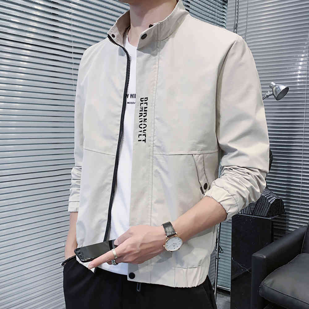 Autumn Mens Jackets est Male Casual Zipper Summer Jacket Men Spring Casual Outwear Thin Jacket Man Autumn B0750 210518