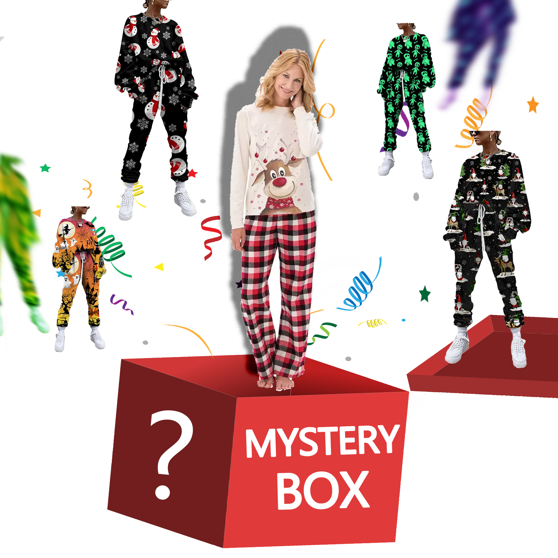 The Lucky Mystery Toy Gift Box Has A Chance To Open:Women's Two Piece Pants Random Style, White
The Lucky Mystery Toy Gift Box Has A Chance To Open:Women's Two Piece Pants Random Style, White
