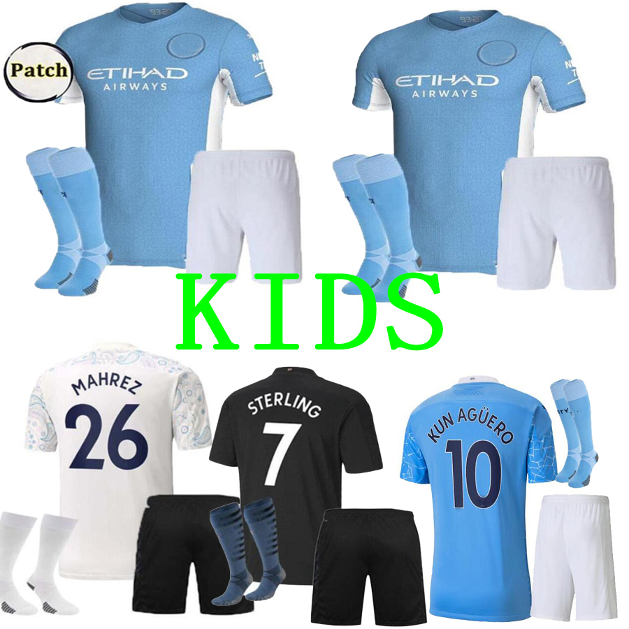 kids kit Manchester soccer jersey 20 21 G. JESUS CITY STERLING FERRAN DE BRUYNE KUN AGUERO 2021 football shirts uniform, Black
kids kit Manchester soccer jersey 20 21 G. JESUS CITY STERLING FERRAN DE BRUYNE KUN AGUERO 2021 football shirts uniform, Black