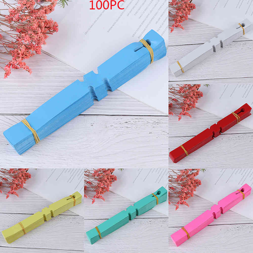 100 pces plastic plant t-type/long type tags garden nursery tray markers tags identification tools decorations
