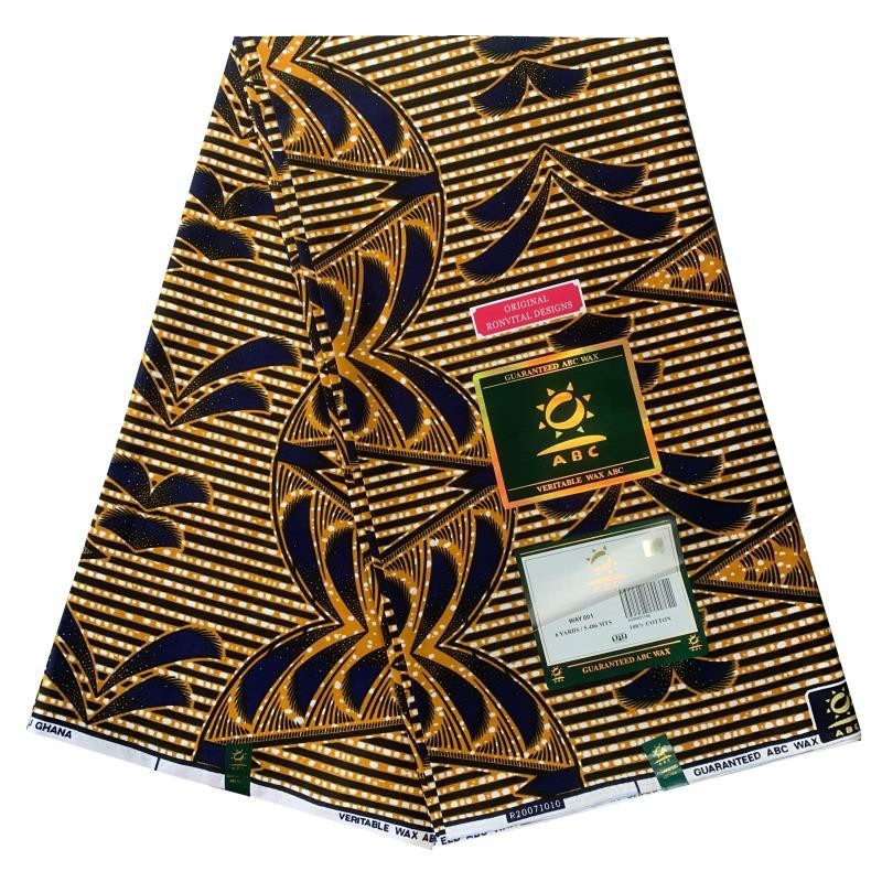 African Fabric Wax African Fabric Real New Ankara African Wax Print 6 yards/lot for women wedding dress 210408