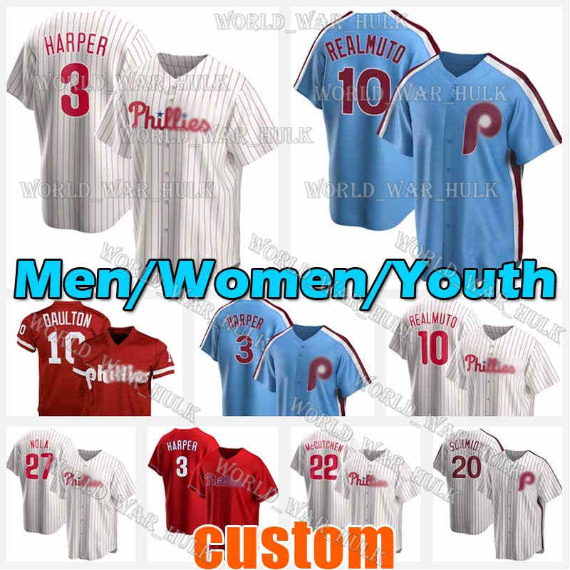 10 JT Realmuto Jersey 3 Harper 22 McCutchen 20 Mike Schmidt 27 Aaron Nola Phillies Bryce 4 Dykstra Alec Bohm Hoskins Andrew Custom Lenny, Compensation freight(please contact us)
10 JT Realmuto Jersey 3 Harper 22 McCutchen 20 Mike Schmidt 27 Aaron Nola Phillies Bryce 4 Dykstra Alec Bohm Hoskins Andrew Custom Lenny, Compensation freight(please contact us)