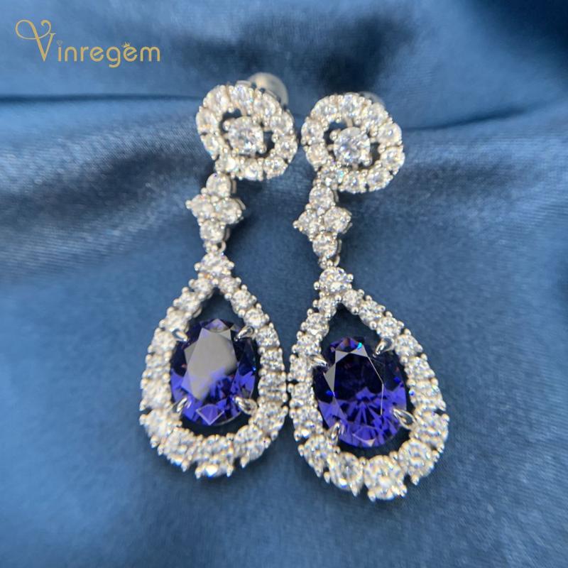 Dangle & Chandelier Vinregem 100% 925 Sterling Silver Oval Cut Sapphire Moissanite Gemstone Wedding Engagement Vintage Drop Earrings Fine Je
Dangle & Chandelier Vinregem 100% 925 Sterling Silver Oval Cut Sapphire Moissanite Gemstone Wedding Engagement Vintage Drop Earrings Fine Je