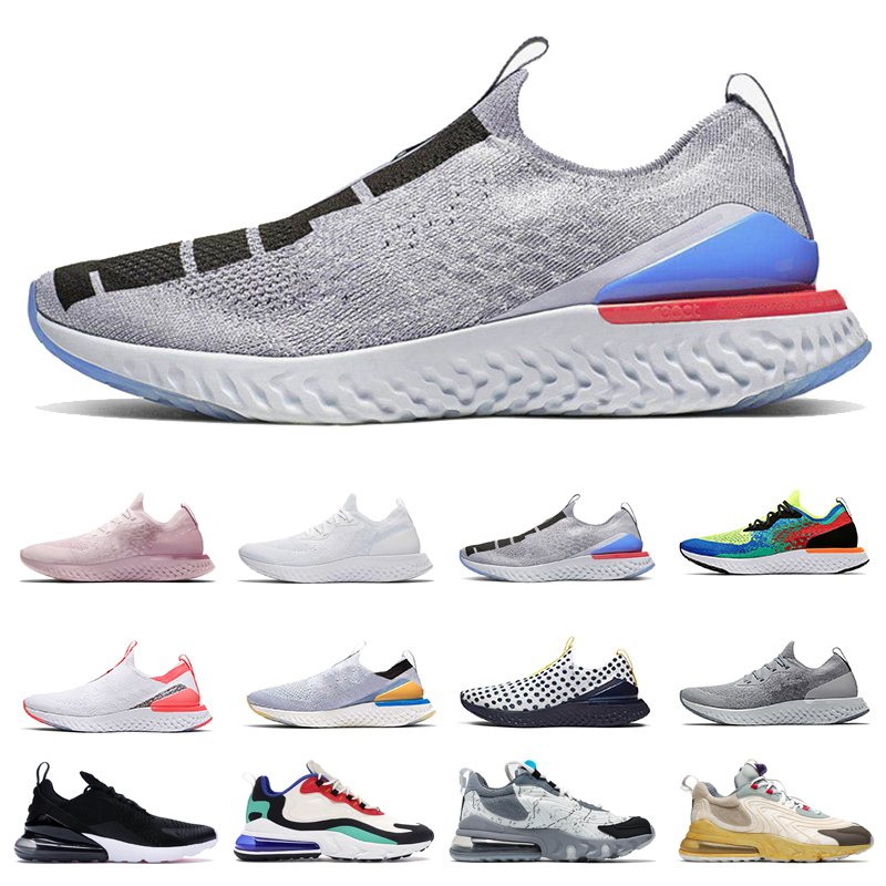 

Epic React Fly knit V2 V1 Mens Womens Running Shoes ALL White Triple Black Pewter Fusion Outdoors Trainers Men Sports Sneakers EUR 36-45