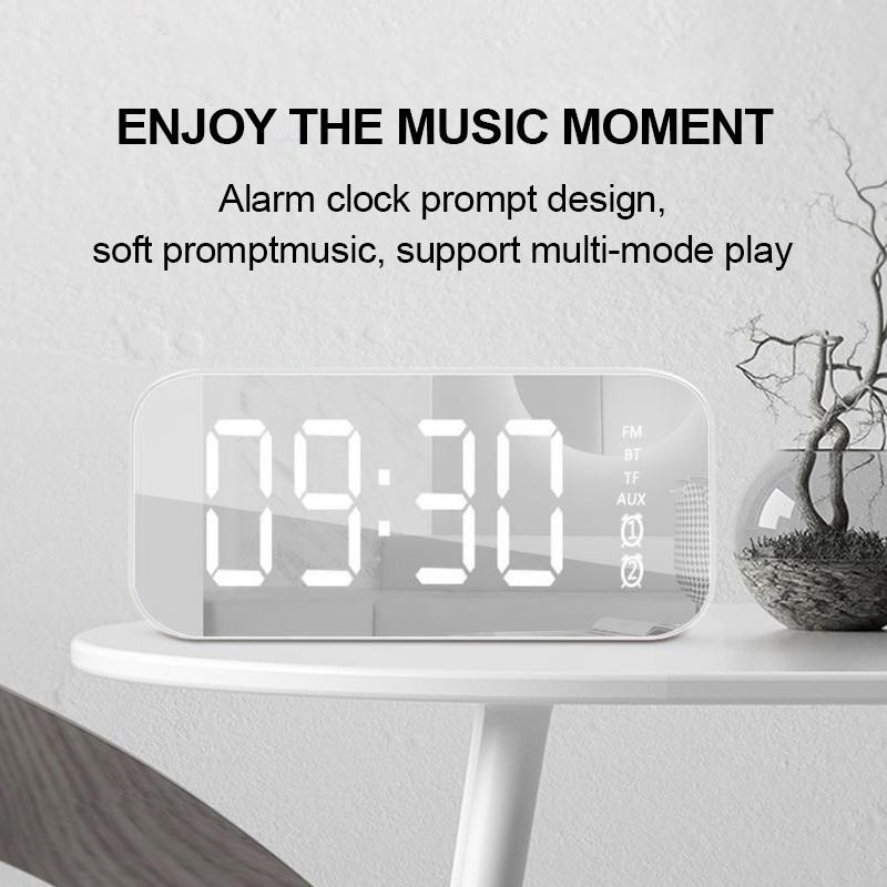 Portable Speakers Bluetooth-compatible Speaker LED Mirror Screen Alarm Clocks Mobile Phone Subwoofer Watch Table Digital Clock MP3 TF FM AUX
Portable Speakers Bluetooth-compatible Speaker LED Mirror Screen Alarm Clocks Mobile Phone Subwoofer Watch Table Digital Clock MP3 TF FM AUX