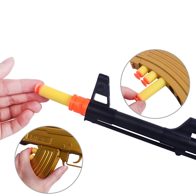 AK47 Soft Bullet Toy Gun Manual Pneumatic Rifle For Adults Kids Birthday Gift Outdoor Games