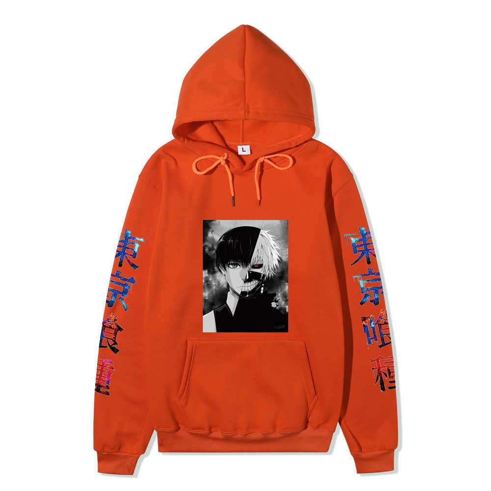 Tokyo ghoul animation fashion surrounding loose men and women hooded couple hoodie Y0804