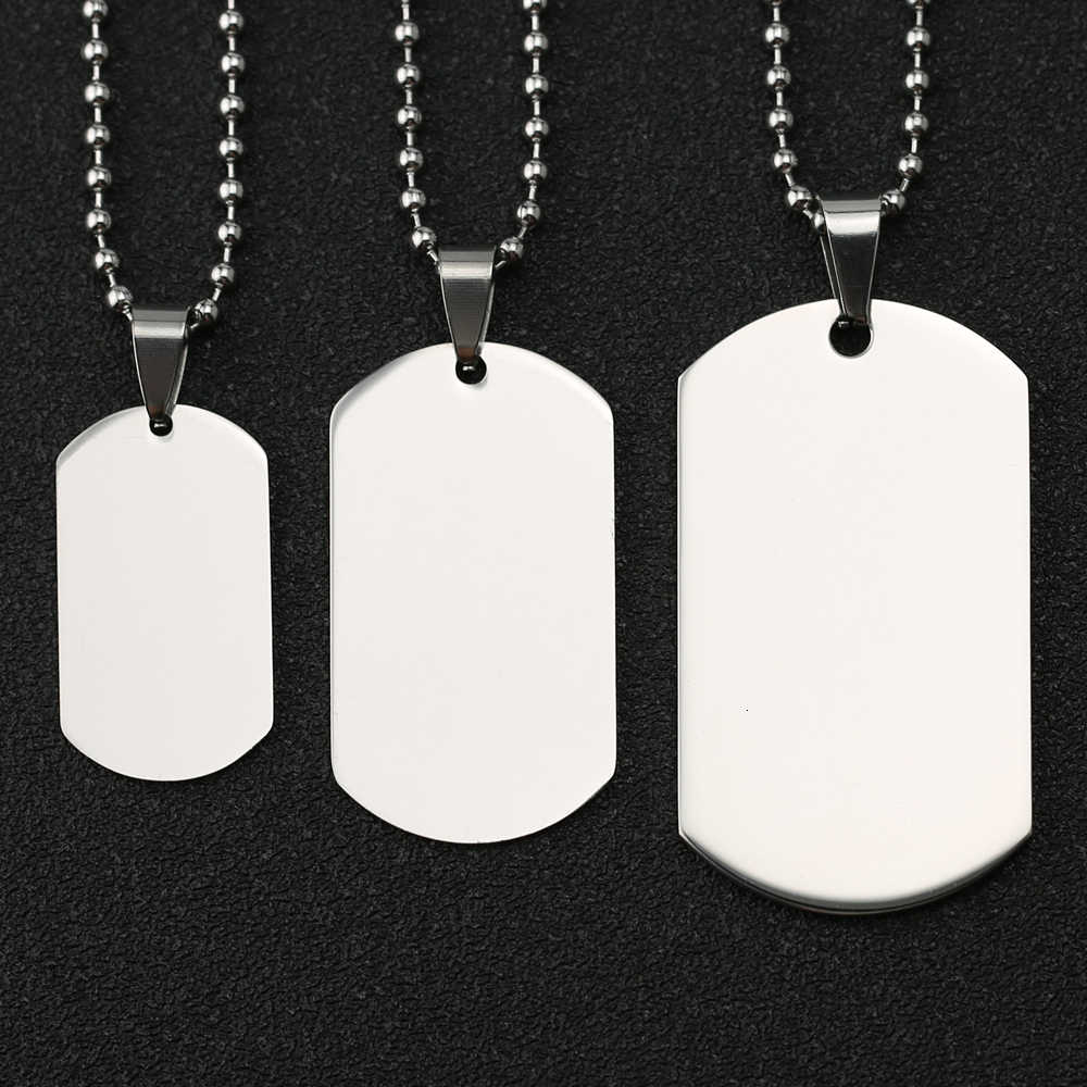 Dog Tag Necklace Dogtag Military Army Nameplate Engraved Id Blank Silver Color Pendant Stainless Steel Jewelry Men Wholesale
Dog Tag Necklace Dogtag Military Army Nameplate Engraved Id Blank Silver Color Pendant Stainless Steel Jewelry Men Wholesale