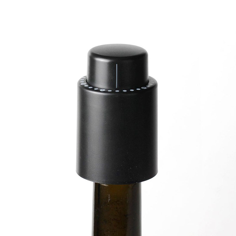 Cork ABS / food grade silicone stick tool vacuum memory black kitchen supplies wine stopper