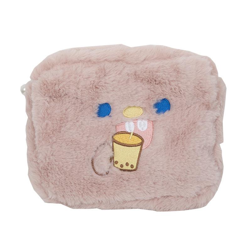 Preppy Style Cartoon Embroidery Clutch Women's Plush Leopard Print Cosmetic Bag Storage Small Coin Purse Bags & Cases
Preppy Style Cartoon Embroidery Clutch Women's Plush Leopard Print Cosmetic Bag Storage Small Coin Purse Bags & Cases