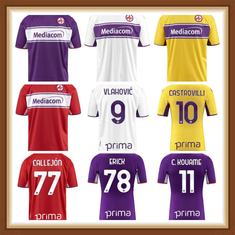 21 22 ACF Fiorentina Soccer Jersey 2021 2022 FLORENCE VLAHOVIC CUTRONE RIBERY Football shirt C.KOUAME CASTROVILLI MILENKOVIC uniform
21 22 ACF Fiorentina Soccer Jersey 2021 2022 FLORENCE VLAHOVIC CUTRONE RIBERY Football shirt C.KOUAME CASTROVILLI MILENKOVIC uniform
