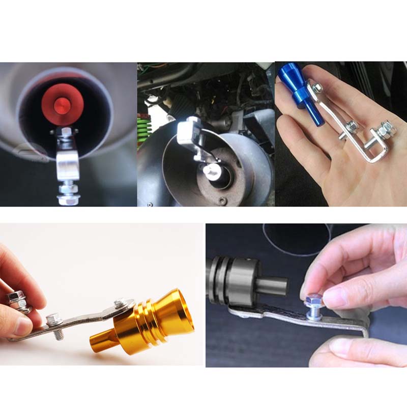 Universal Motobike Simulator Whistle Exhaust System Silencer Fake Turbo Whistles Pipe Sound Motorcycle Muffler Blow Off Car Styling Parts