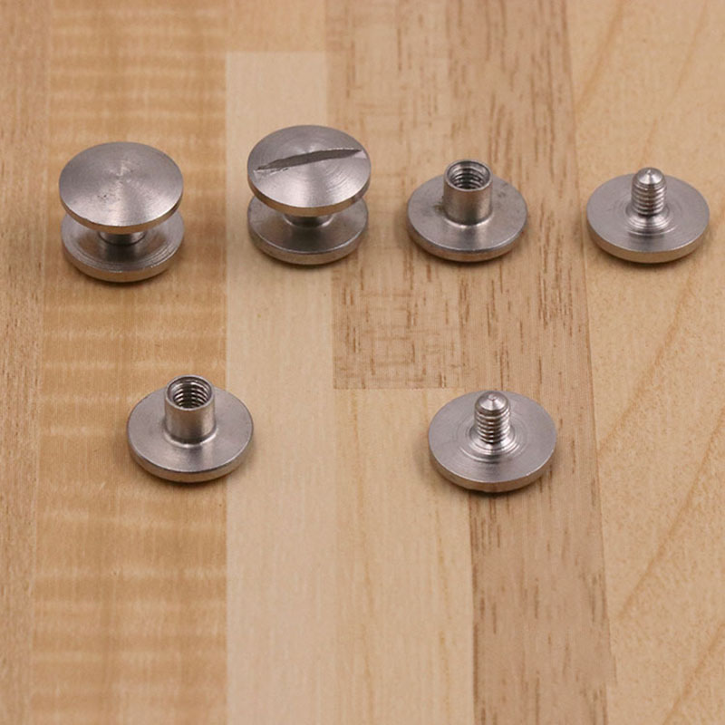 arc style 10 pieces stainless steel Chicago screw nail wallet bag belt Rivet diy handmade leather garment hardware part fastener