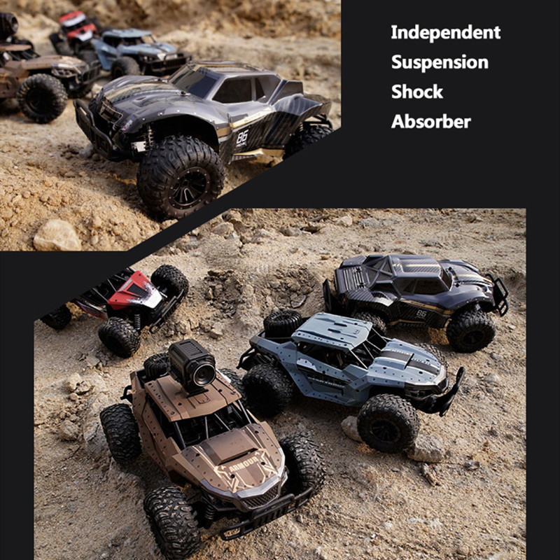 2.4G 4WD WIFI FPV RC Car APP & Remote Control Military Vehical Off-Road Climbing Car Waterproof Anti-Crash RC Toy HD Camera gift
2.4G 4WD WIFI FPV RC Car APP & Remote Control Military Vehical Off-Road Climbing Car Waterproof Anti-Crash RC Toy HD Camera gift