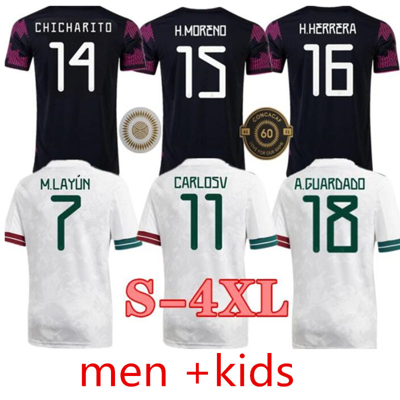 XXXL 4XL 2021 Mexico soccer jersey home 20 21 CHICHARITO LOZANO DOS SANTOS football shirt adult Men + Kids kit sets uniforms от DHgate WW