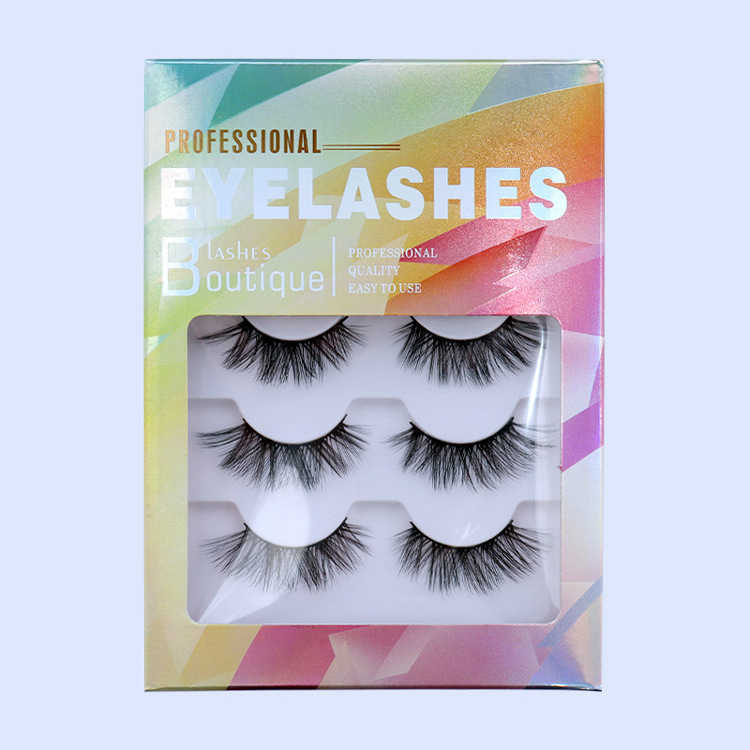 New 5 Pairs 3D Chemical Fiber Natural Long Thick Hair False Eyelashes Wispy Eye Lashes Beauty Makeup Extension Tools