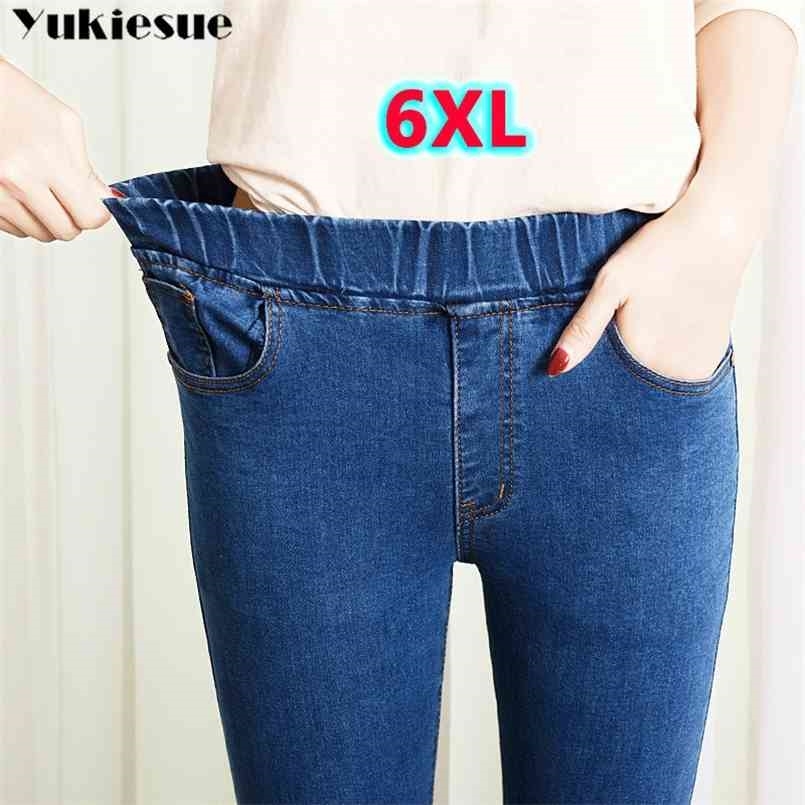 Spring Summer Plus Size 5xl high Elastic Waist Stretch Ankle length push up mom Jeans for Women Skinny Pants s 210720, Black
Spring Summer Plus Size 5xl high Elastic Waist Stretch Ankle length push up mom Jeans for Women Skinny Pants s 210720, Black