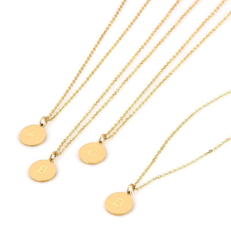 Chains Fashion Stainless Steel Necklaces For Women Necklace Geometry High Quality Simple Letter Initials Couples Jewelry Gift
Chains Fashion Stainless Steel Necklaces For Women Necklace Geometry High Quality Simple Letter Initials Couples Jewelry Gift