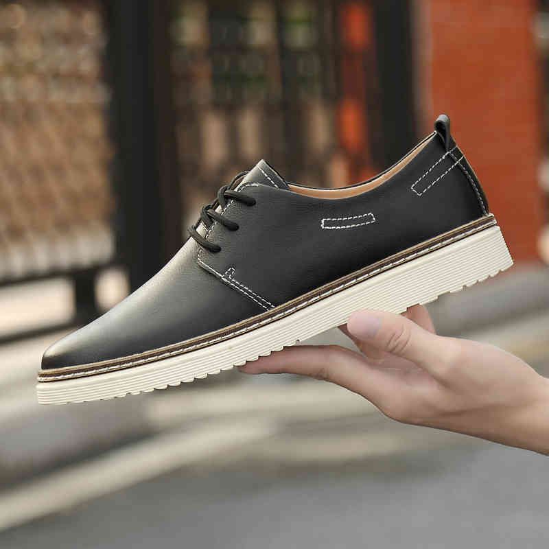 dress shoes genuine leather shoes men lace up oxfords moccasin sneakers flat causal outdoor male footwear boat ts7b, Black
dress shoes genuine leather shoes men lace up oxfords moccasin sneakers flat causal outdoor male footwear boat ts7b, Black