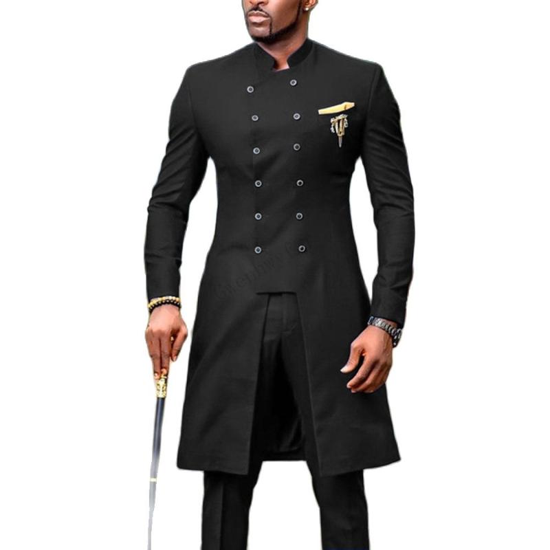 Men's Suits & Blazers JELTOIN Design Black Men Long Coat Pant Suit Stand Collar Prom For Man Costume Mariage Homme 2 Pcs Formal
Men's Suits & Blazers JELTOIN Design Black Men Long Coat Pant Suit Stand Collar Prom For Man Costume Mariage Homme 2 Pcs Formal