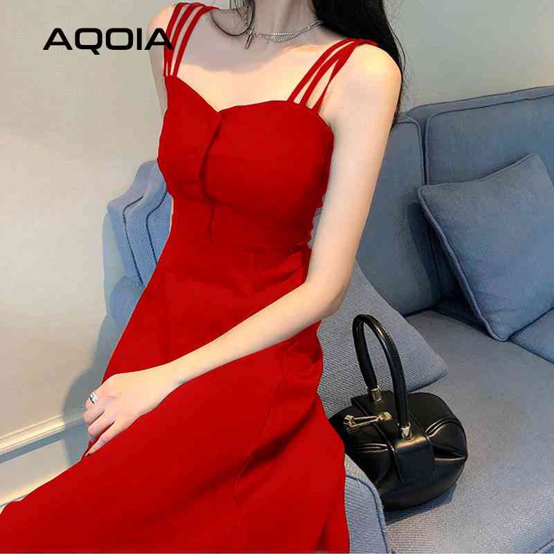 Spring Elegant Button Women Long Dress Spaghetti Strap Sleeveless Solid Color Empire Sexy Fashion Ladies Party Dresses 210521, Black
Spring Elegant Button Women Long Dress Spaghetti Strap Sleeveless Solid Color Empire Sexy Fashion Ladies Party Dresses 210521, Black