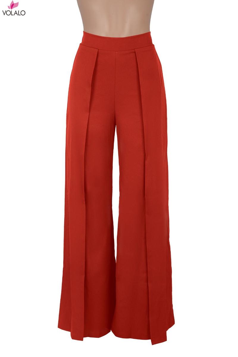 Women's Pants & Capris VOLALO Ladies Baggy Autumn High Waist Wide Leg White Black Long Zipper Casual Office Loose Trousers Women Pantalon Fe, Black;white 
Women's Pants & Capris VOLALO Ladies Baggy Autumn High Waist Wide Leg White Black Long Zipper Casual Office Loose Trousers Women Pantalon Fe, Black;white