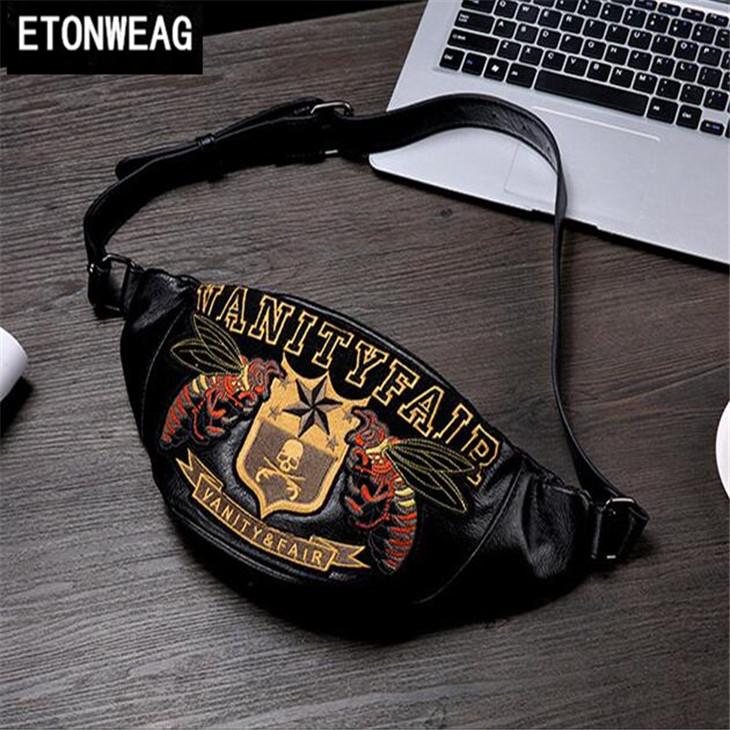 Factory wholesale man bag personality medal waistbag sport leisure leather men bike handbag type essential small bee embroidered oblique sho, Black
Factory wholesale man bag personality medal waistbag sport leisure leather men bike handbag type essential small bee embroidered oblique sho, Black