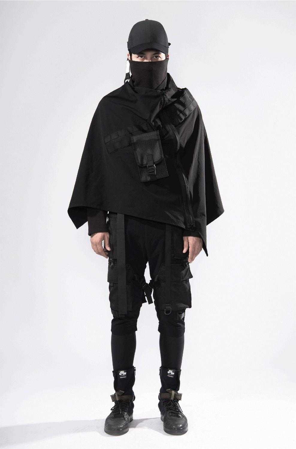 PTcape1 poncho techwear ninjagear darkwear outdoor 210819Z