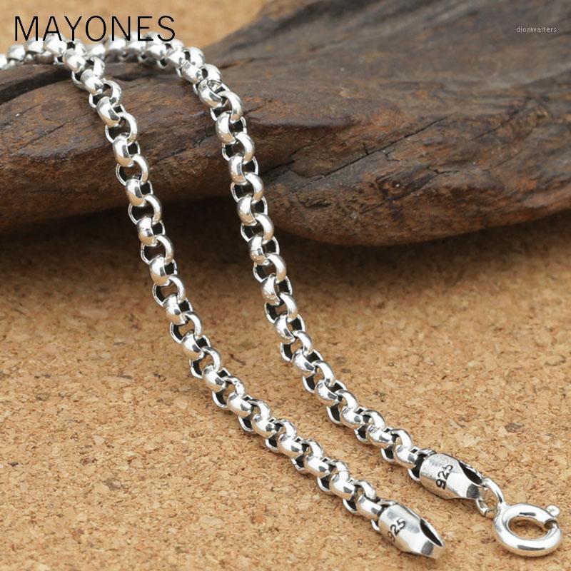 3mm 100% Real 925 Sterling Silver Chains Chokers Necklaces For Men Accessories 45-80cm Long Thai Silve Jewelry
3mm 100% Real 925 Sterling Silver Chains Chokers Necklaces For Men Accessories 45-80cm Long Thai Silve Jewelry