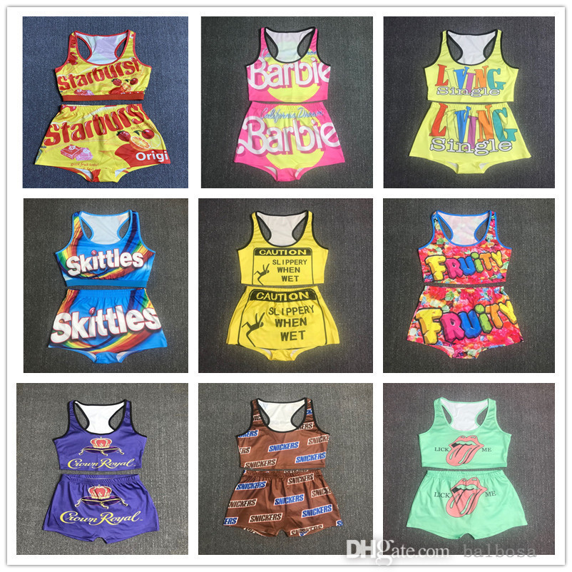 Women Two Pieces Yoga Pants Sexy Slim Letters Printed Vest Shorts Set Ladies Tracksuit Outfits Sportwear Hot Pants S-3XL, Mix colour or leave a message
Women Two Pieces Yoga Pants Sexy Slim Letters Printed Vest Shorts Set Ladies Tracksuit Outfits Sportwear Hot Pants S-3XL, Mix colour or leave a message