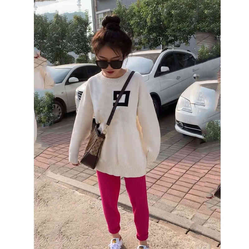 Women's Sweaters Casual Knit Dress Contrast Color Long Sleeve Autumn Fashion Wear Classic Letter Pattern O9W7, White
Women's Sweaters Casual Knit Dress Contrast Color Long Sleeve Autumn Fashion Wear Classic Letter Pattern O9W7, White