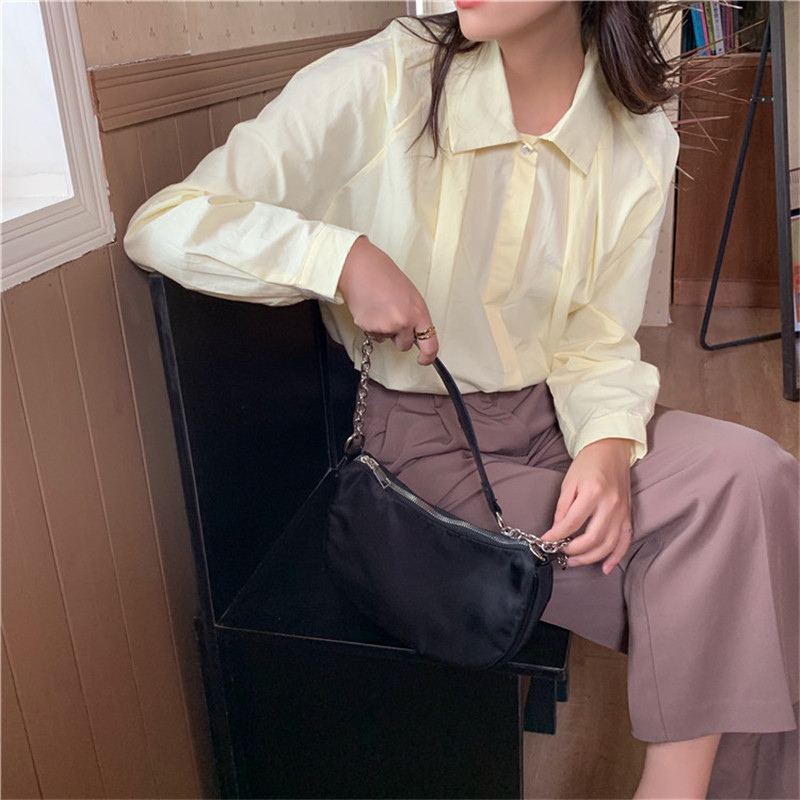 Arrival Spring Autumn OL Elegant Solid Lapel Basic Shirt Women White Blouses Tops Loose Formal Woman Clothes 210421