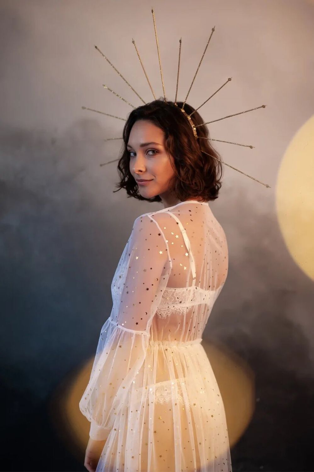 Ladies Lace Robe Sexy See-Through Gowns Fluffy Photography Bridal Robes Marabou/Charmeuse Dressing Gown Party Gifts Bridesmaid Dress