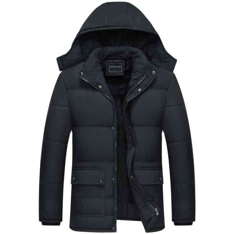 Winter Coat Men Fashion Mens Parkas Thicken Male Thick Warm Coat Parkas Hooded Winter Windproof Man Jacket for Men Clothes Parka 211104