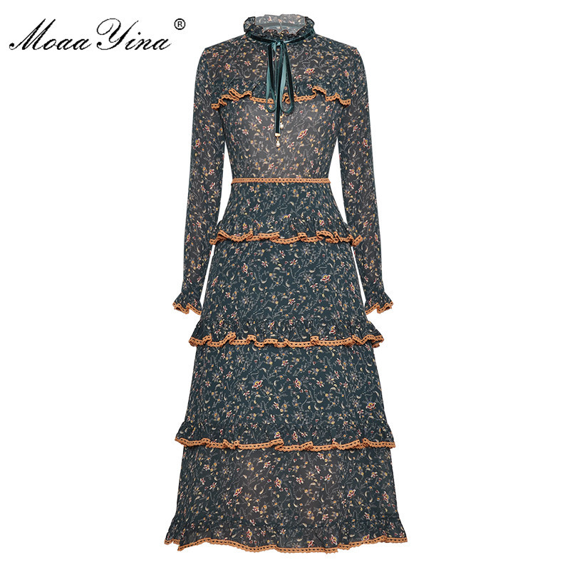 Fashion Runway dress Summer Women's Dress Long sleeve Ruffles Floral-Print Elegant Dresses 210524, Green
Fashion Runway dress Summer Women's Dress Long sleeve Ruffles Floral-Print Elegant Dresses 210524, Green