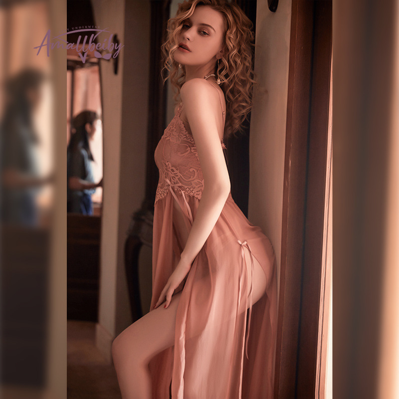 2021womens sleepwear mesh perspective lace sling long nightdress thin homewear nightwear sleeveless nightgown night dress, Black;white
2021womens sleepwear mesh perspective lace sling long nightdress thin homewear nightwear sleeveless nightgown night dress, Black;white