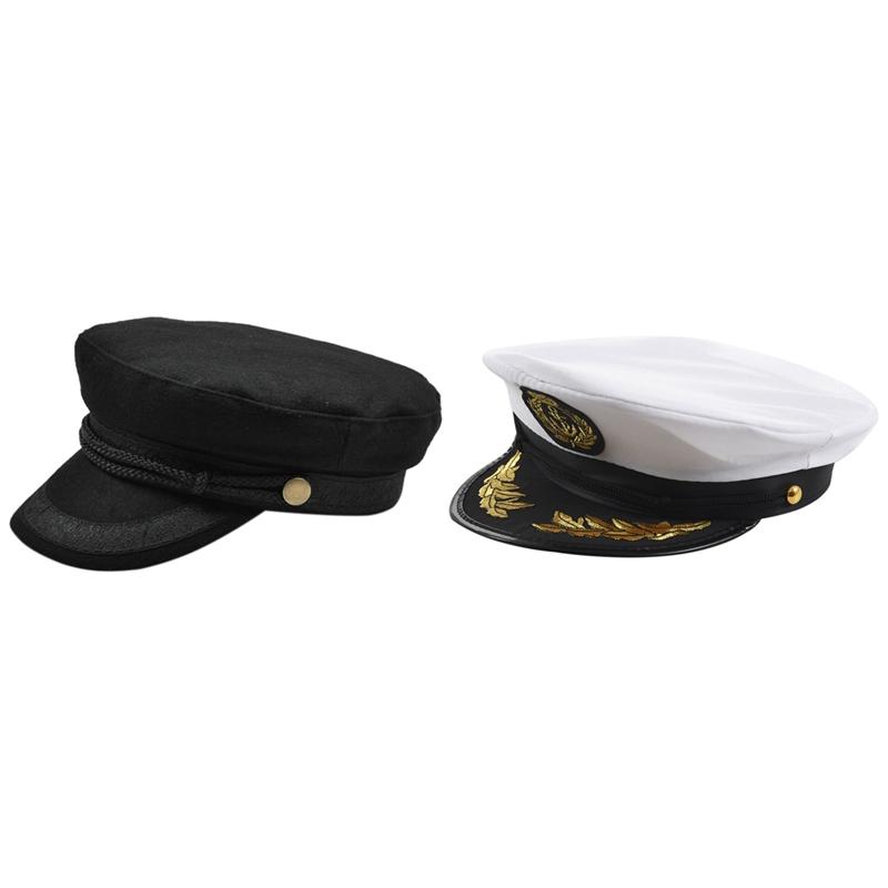 Berets Adult Yacht Boat Captain Hat Navy Cap Ship Sailor Costume Party Fancy Dress Black+White & Flat Top Hats For Women
Berets Adult Yacht Boat Captain Hat Navy Cap Ship Sailor Costume Party Fancy Dress Black+White & Flat Top Hats For Women