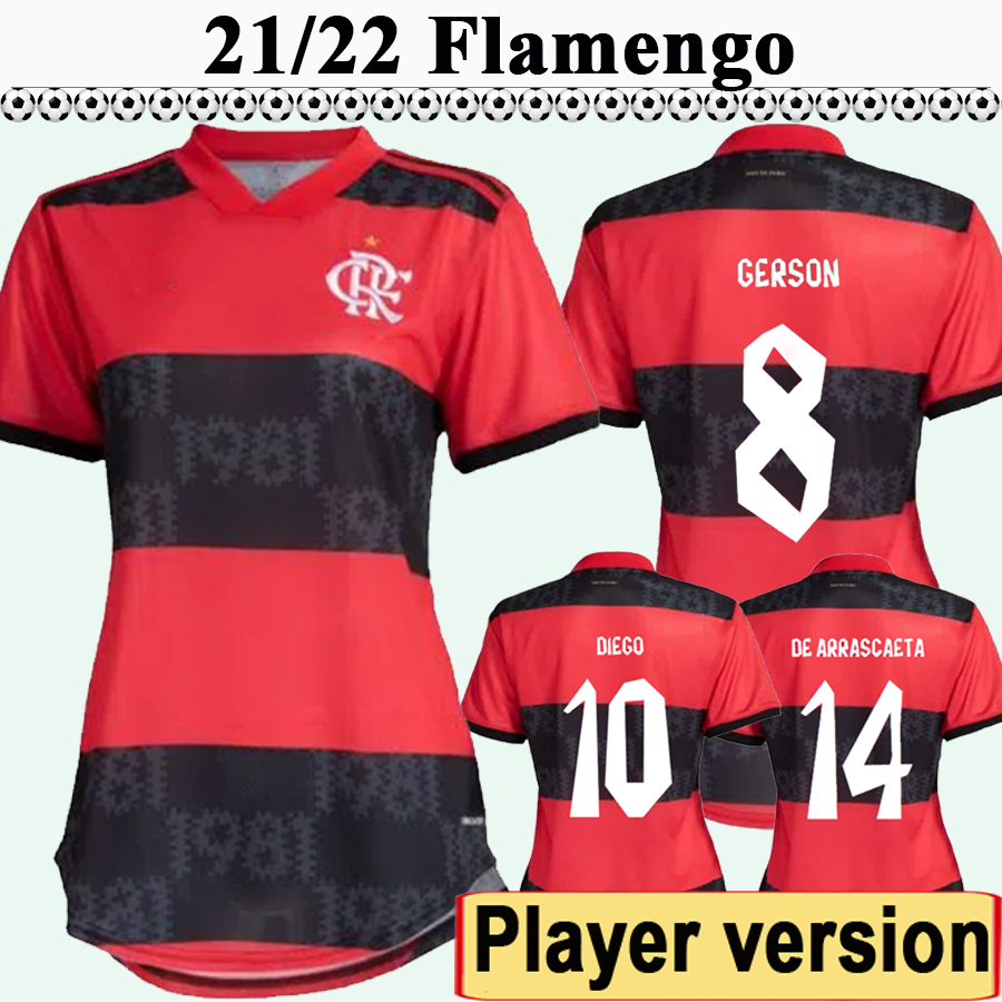 21 22 Flamengo DIEGO Mens Player Version Soccer Jerseys E. RIBEIRO GABI GERSON B. HENRIQUE Home Red Black 3rd Football Shirts Uniforms, Qy2992 21 22 home no patch
21 22 Flamengo DIEGO Mens Player Version Soccer Jerseys E. RIBEIRO GABI GERSON B. HENRIQUE Home Red Black 3rd Football Shirts Uniforms, Qy2992 21 22 home no patch