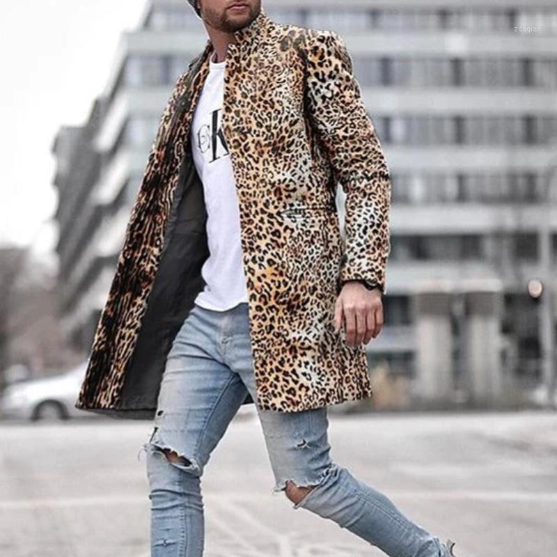 Men' Trench Coats Leopard Printed Stylish Long Overcoats For Mens Fashion Trendy Clothes Winter Stand Mandarin Collar Texture Jackets, Gold
Men' Trench Coats Leopard Printed Stylish Long Overcoats For Mens Fashion Trendy Clothes Winter Stand Mandarin Collar Texture Jackets, Gold
