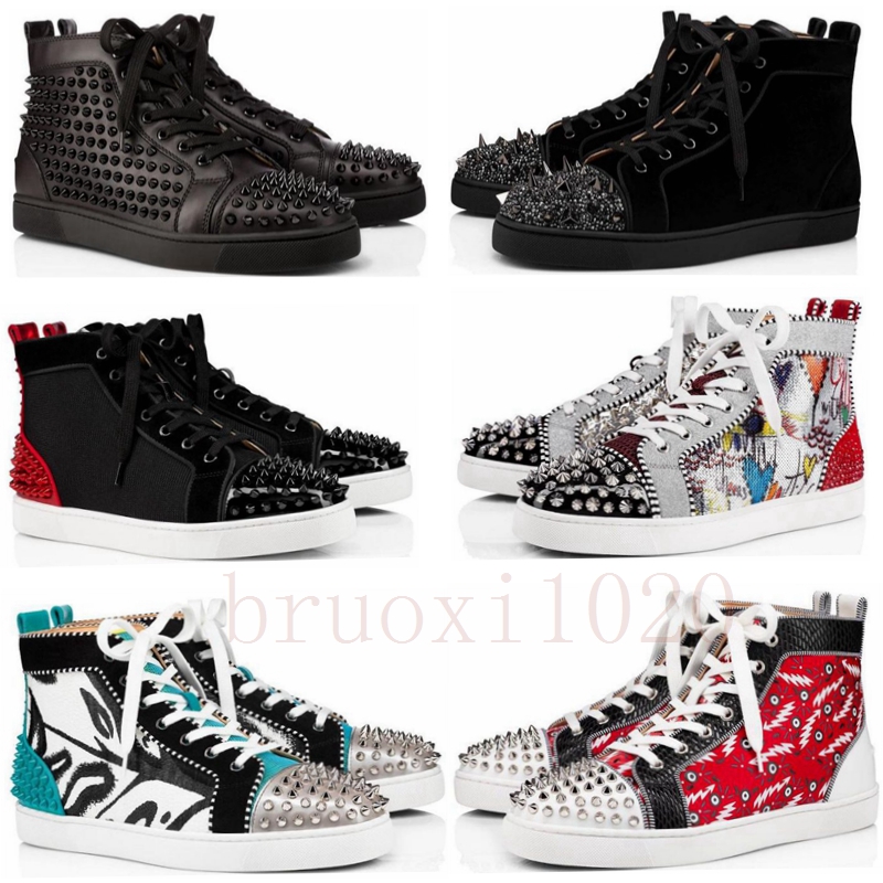 2021 Luxury Designers shoes High Women Mens casual Shooes Rivet decoration Genuine Leather Bottom Spikes Shoe Loafers Trainers Platform Sneakers
2021 Luxury Designers shoes High Women Mens casual Shooes Rivet decoration Genuine Leather Bottom Spikes Shoe Loafers Trainers Platform Sneakers
