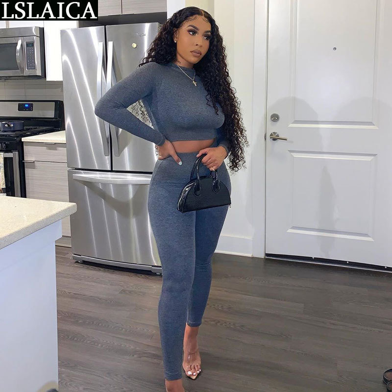 Sport women two piece outfits short tops&long pant solid color streetwear fashion 2 sets s casual 210520, Gray
Sport women two piece outfits short tops&long pant solid color streetwear fashion 2 sets s casual 210520, Gray