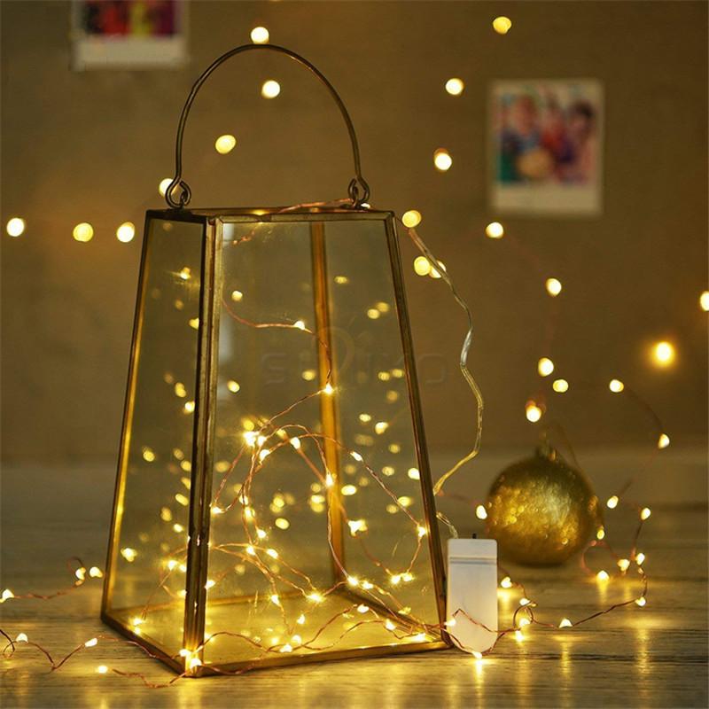 DHL String lights Sier Wire Garlands Festoon led Fairy Light Christmas Decorations for Home Room Tree Xmas Decoration Free shipping