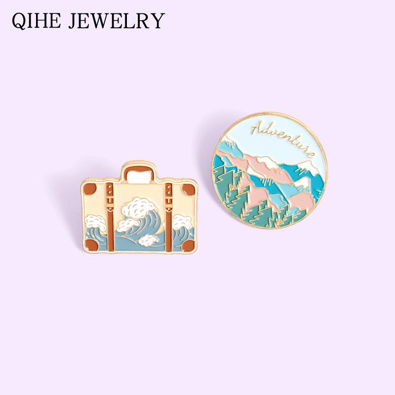 Pins, Brooches Cartoon Outdoors Adventure Enamel Pins Travel Collection Mountain Ocean Sea Wave Explore Nature Badges For Friend Gift
Pins, Brooches Cartoon Outdoors Adventure Enamel Pins Travel Collection Mountain Ocean Sea Wave Explore Nature Badges For Friend Gift